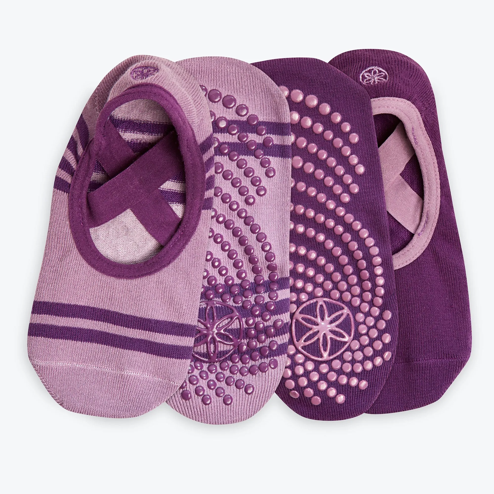 Grippy Yoga-Barre Socks - 2 Pack