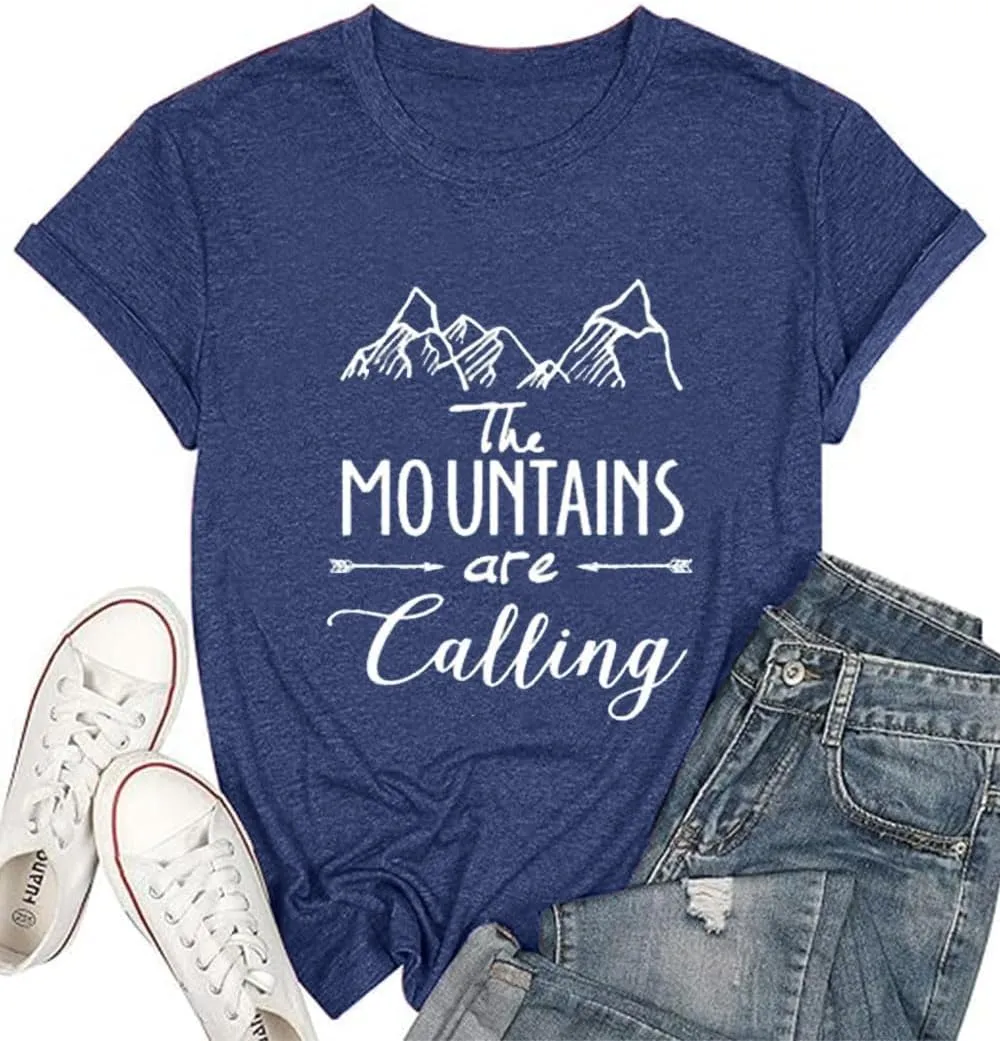 Hiking Mountain Shirts Women Funny Adventure Graphic Tank Top Summer Outdoor Camping Sleeveless Tee