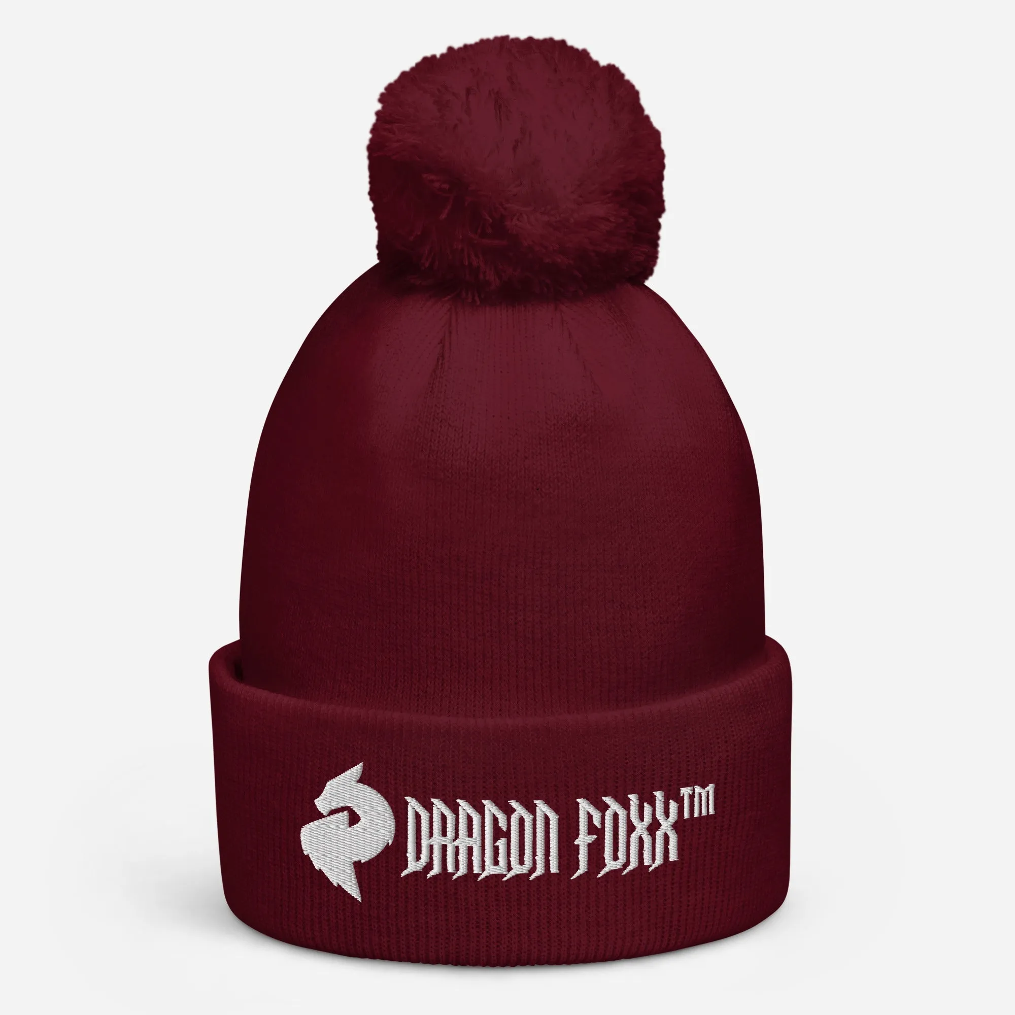 His or Hers Dragon Foxx™ Pom pom beanie in 6 Colors