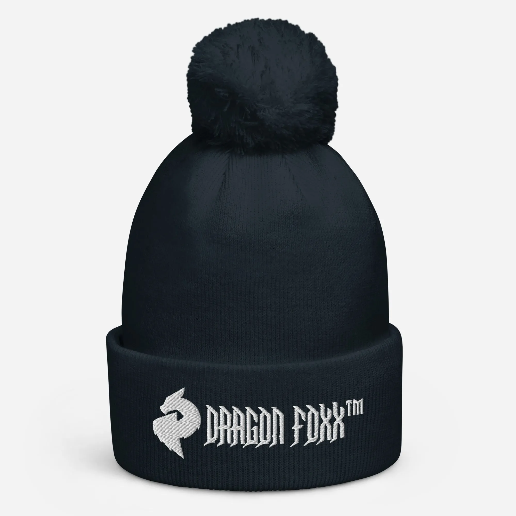 His or Hers Dragon Foxx™ Pom pom beanie in 6 Colors