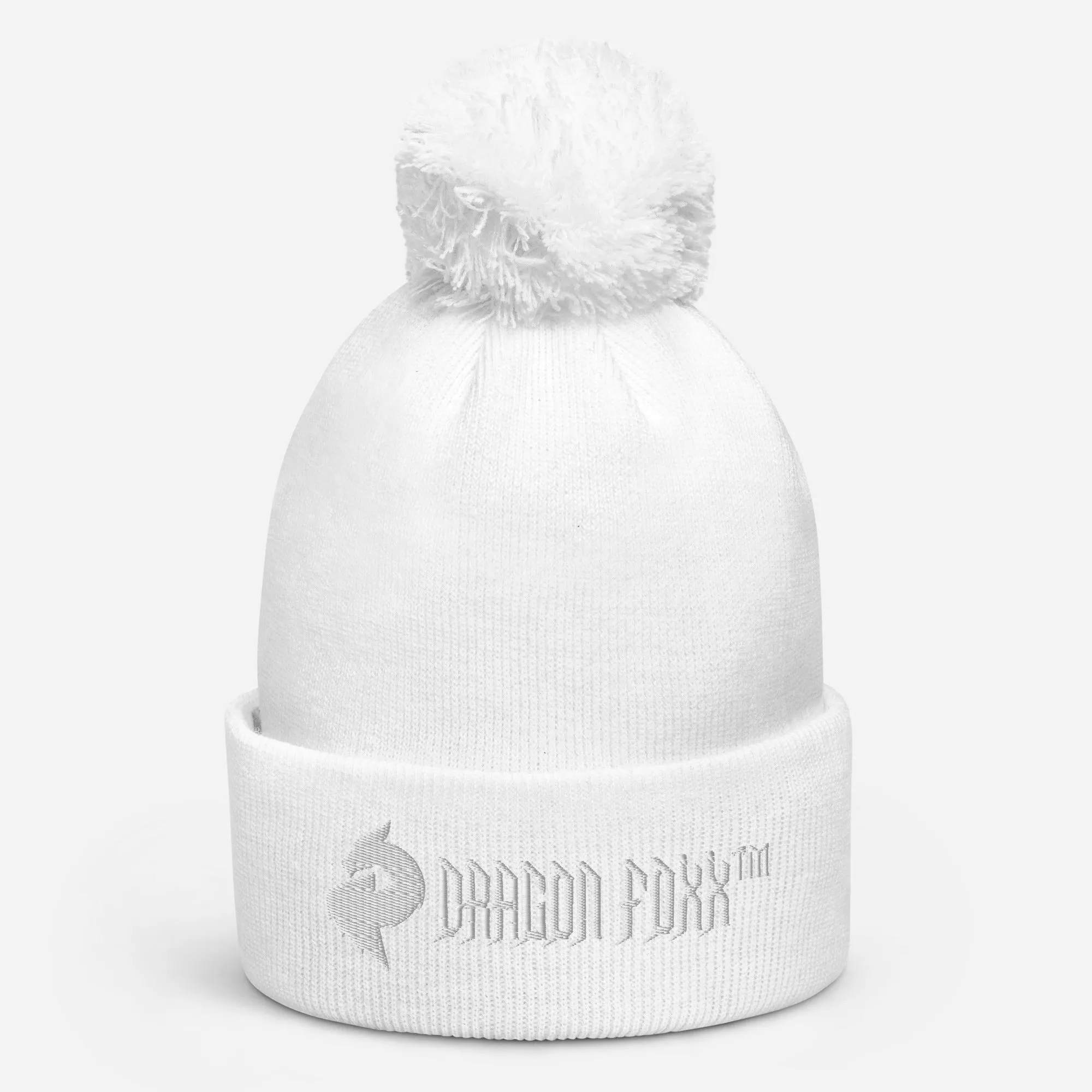 His or Hers Dragon Foxx™ Pom pom beanie in 6 Colors