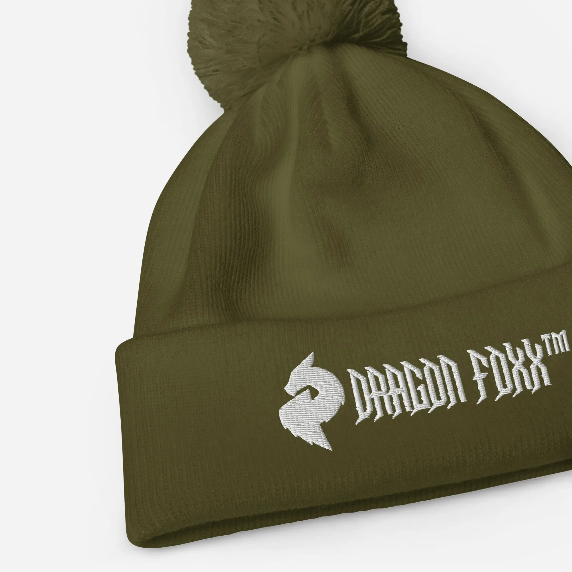 His or Hers Dragon Foxx™ Pom pom beanie in 6 Colors