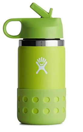 Hydro Flask Wide Mouth 2.0 Kids Bottle with Straw Lid - 12 Oz