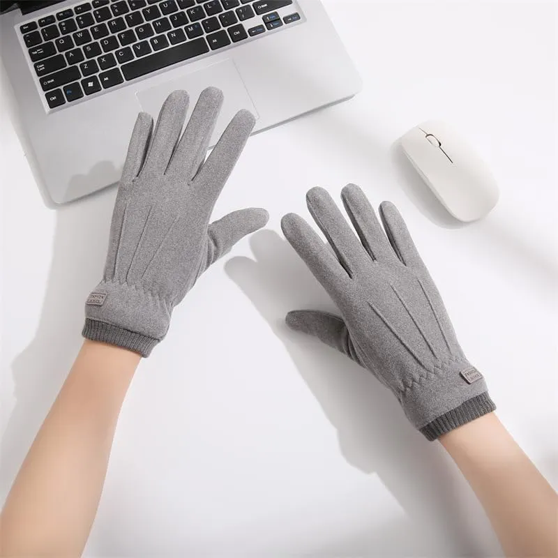 INOGIH Womens Winter Fleece-Lined Warm-Gloves - Soft Warm Touchscreen-Texting Gloves for Driving Cyling Cold Weather