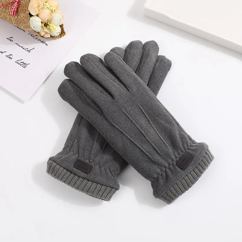 INOGIH Womens Winter Fleece-Lined Warm-Gloves - Soft Warm Touchscreen-Texting Gloves for Driving Cyling Cold Weather
