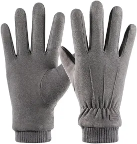 INOGIH Womens Winter Fleece-Lined Warm-Gloves - Soft Warm Touchscreen-Texting Gloves for Driving Cyling Cold Weather