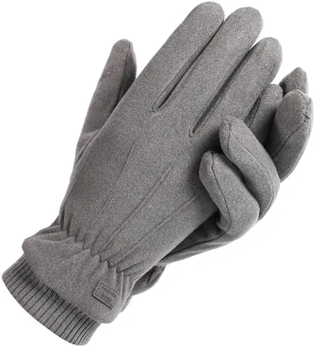 INOGIH Womens Winter Fleece-Lined Warm-Gloves - Soft Warm Touchscreen-Texting Gloves for Driving Cyling Cold Weather