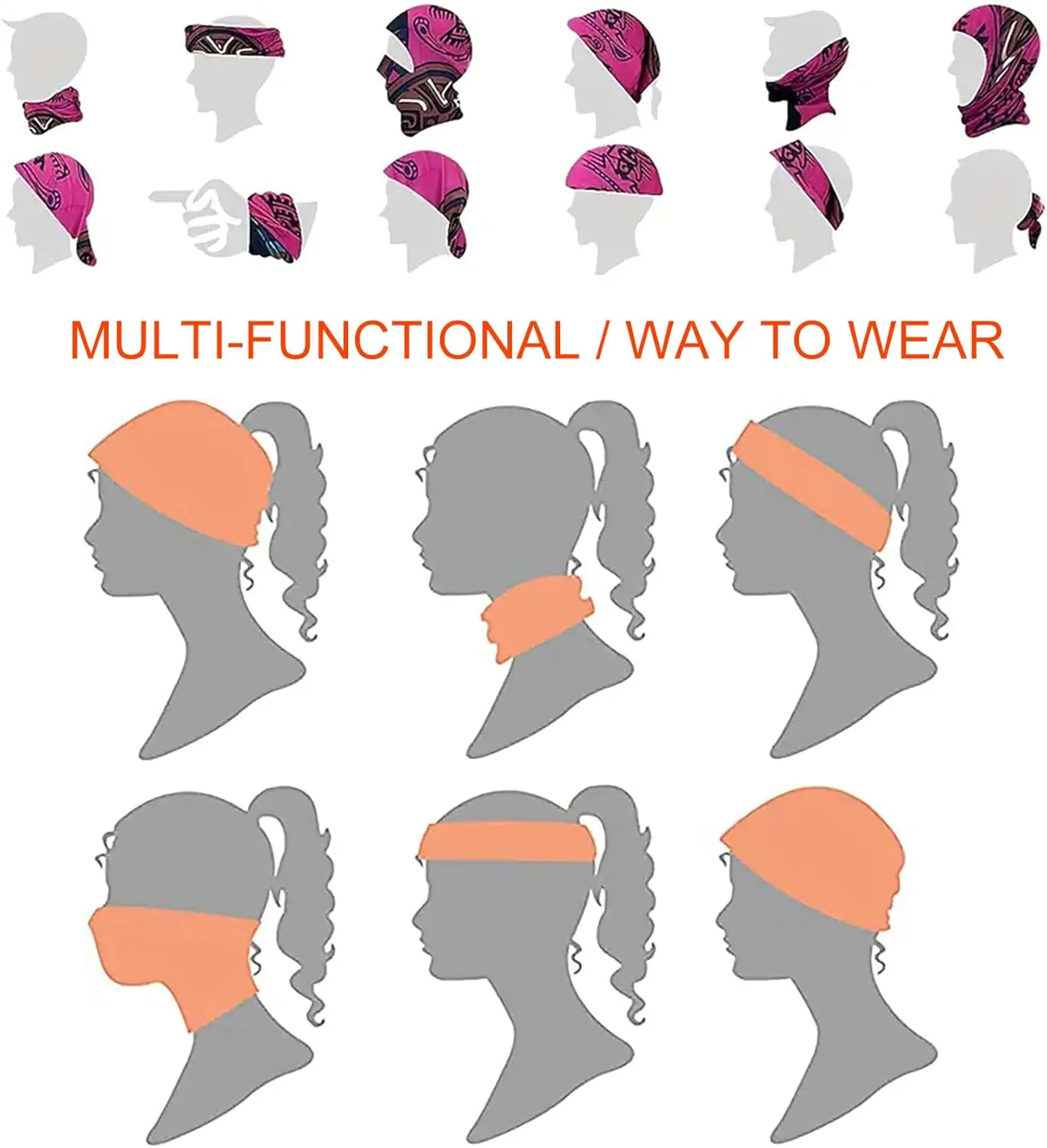 Jemis Versatile Soft-Feel Blend Beanie & Scarf - Stretch Boho Headwear for Chemo Ideal Easy Care