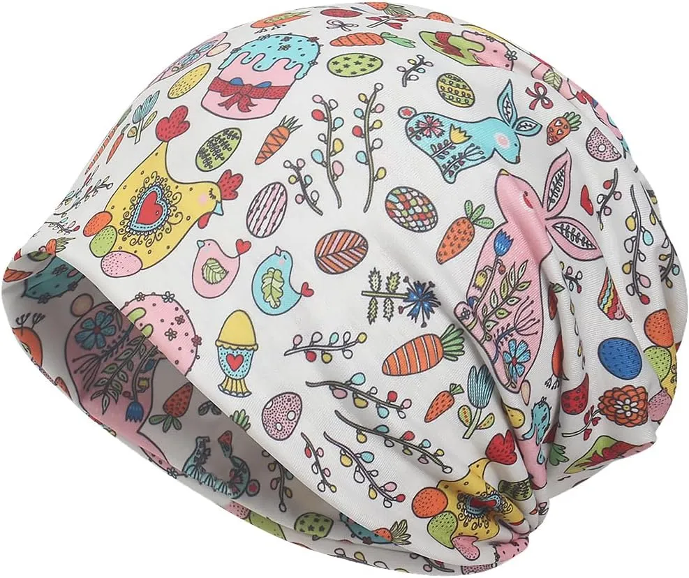 Jemis Versatile Soft-Feel Blend Beanie & Scarf - Stretch Boho Headwear for Chemo Ideal Easy Care