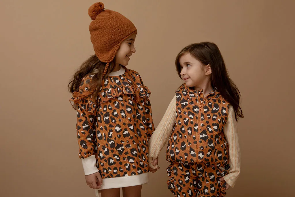 Kapow Chocolate Pom Pom Knit Beanie