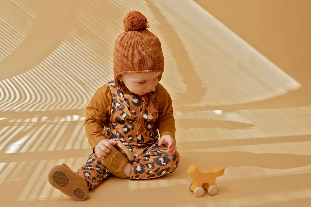 Kapow Chocolate Pom Pom Knit Beanie