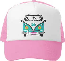 Kids Trucker Hat - Mesh Adjustable Baseball Cap for Boys - Baby, Toddler, School-Age Sizes