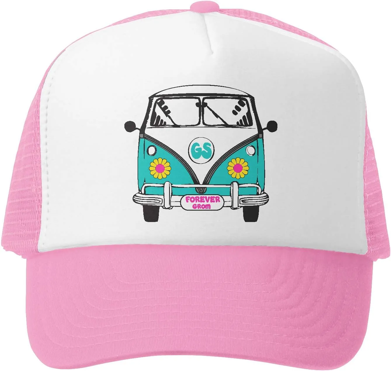 Kids Trucker Hat - Mesh Adjustable Baseball Cap for Boys - Baby, Toddler, School-Age Sizes