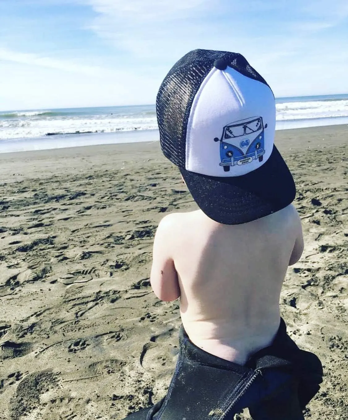 Kids Trucker Hat - Mesh Adjustable Baseball Cap for Boys - Baby, Toddler, School-Age Sizes