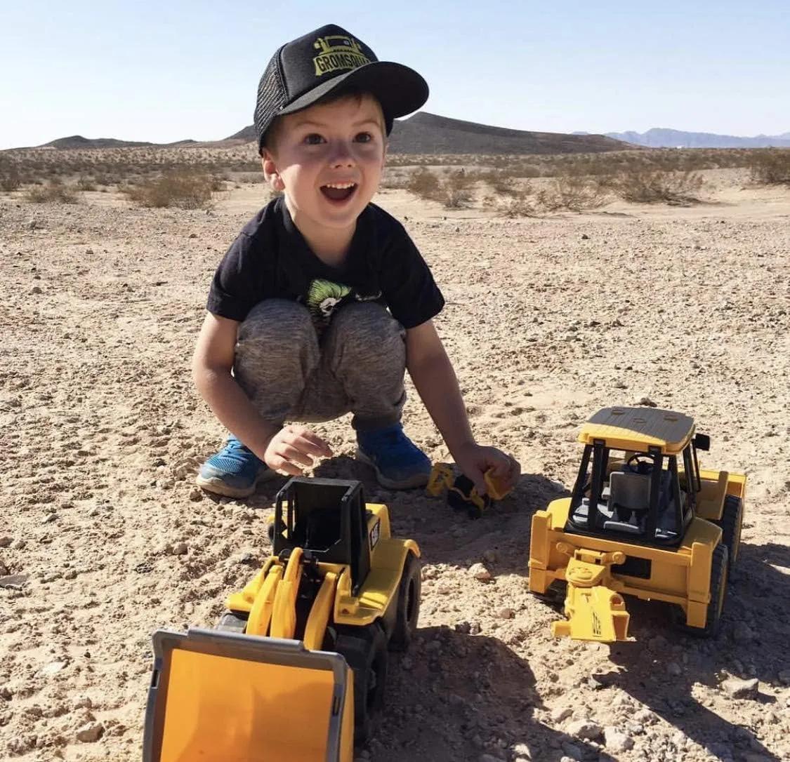 Kids Trucker Hat - Mesh Adjustable Baseball Cap for Boys - Baby, Toddler, School-Age Sizes