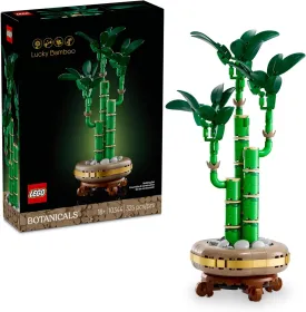 LEGO Botanicals Lucky Bamboo Building Set - Artificial Plant for Indoor Home Dcor, Adults Ages 18  - Fake Plant Decoration for Table, Desk, Office - Gift for Graduation - 10344