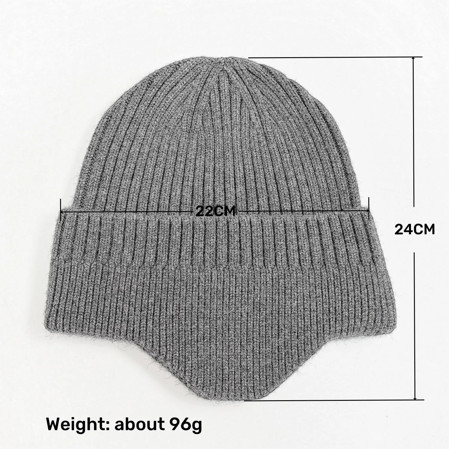 LLmoway Knit Beanie with Earflap Warm Winter Hat Soft Lightweight Stocking Cap for Men Women Youth Cold Weather Outdoor
