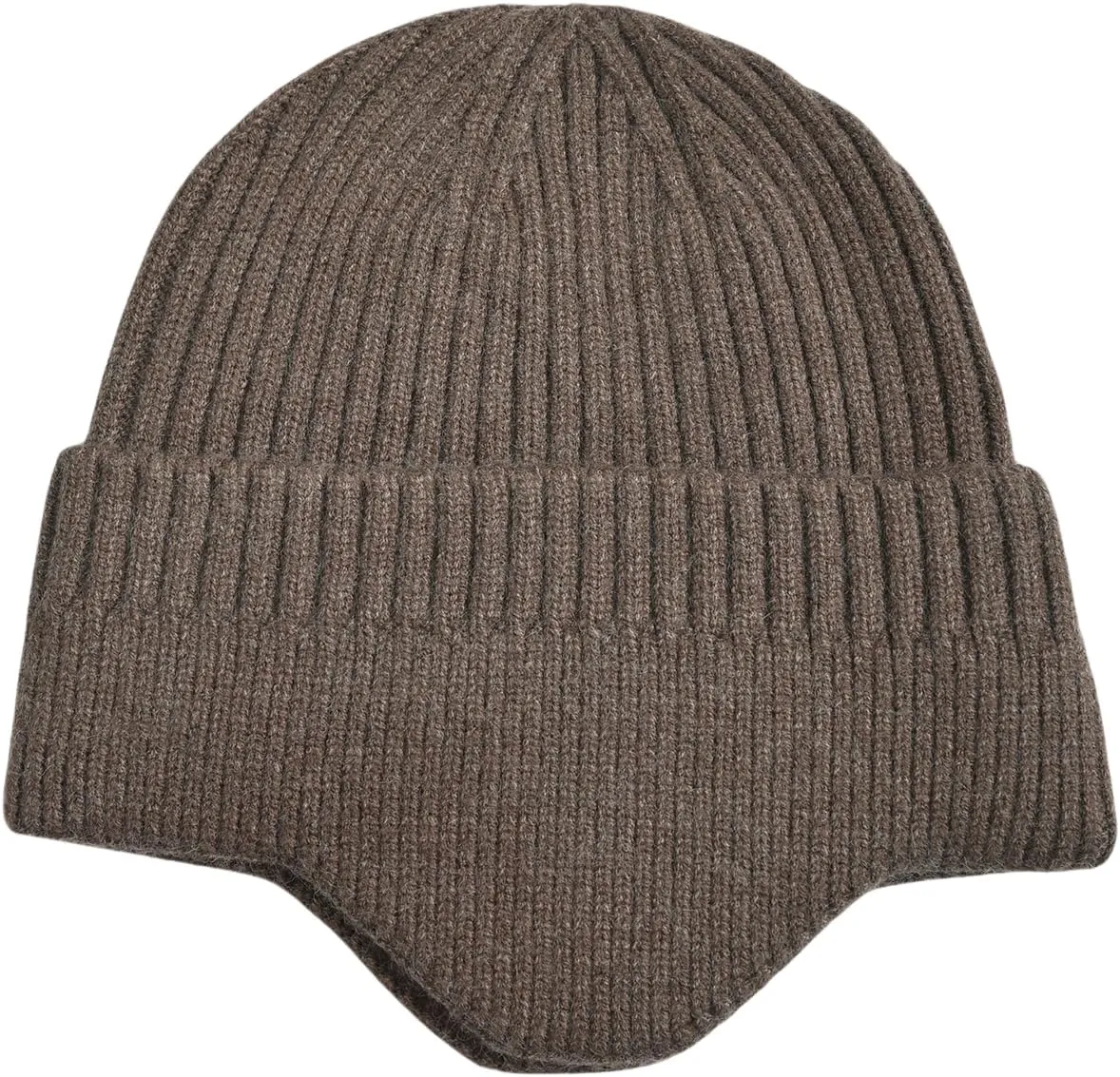 LLmoway Knit Beanie with Earflap Warm Winter Hat Soft Lightweight Stocking Cap for Men Women Youth Cold Weather Outdoor