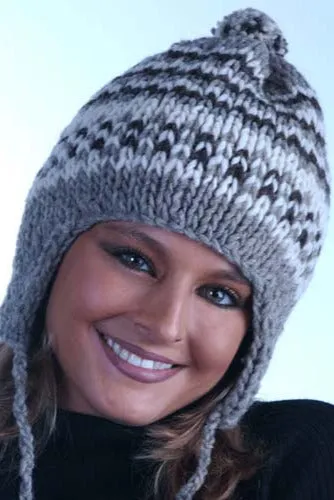 Loom-Knit Earflap Hat