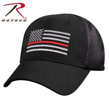Mesh Back Thin Red Line Tactical Cap