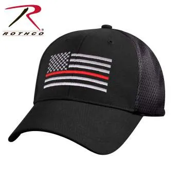 Mesh Back Thin Red Line Tactical Cap