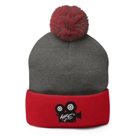 (NEW) KGE BK Movie Camera Pom-Pom Beanie
