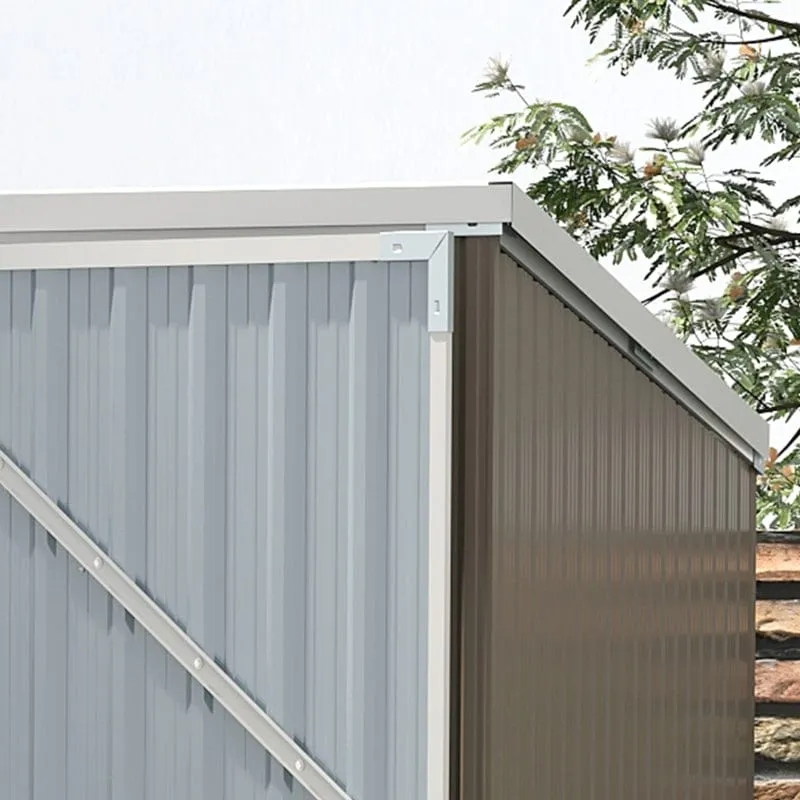 Outsunny 11' x 6' x 6' Steel Garden Storage Shed - 845-680CG