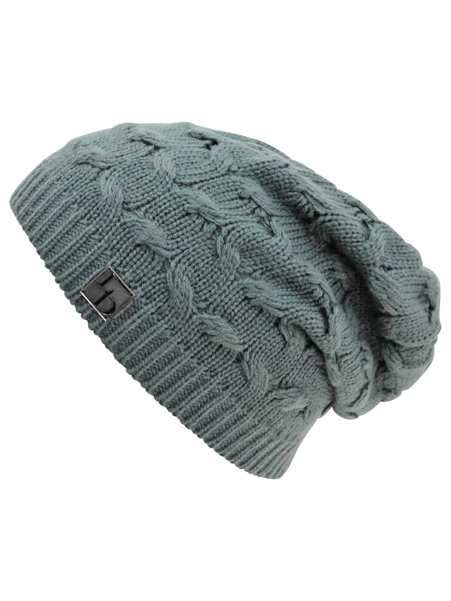 Oversize Cable Knit Slouchy Beanie Cap Hat