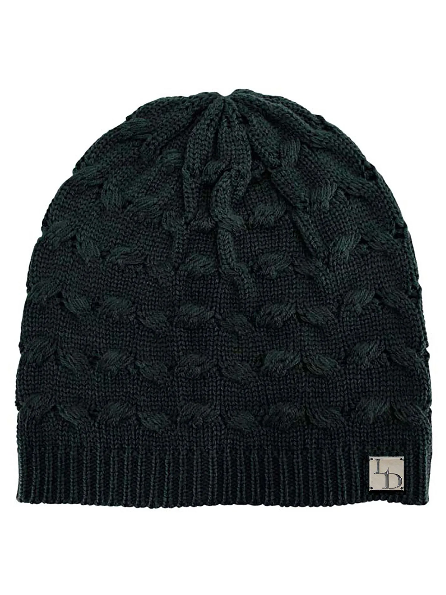Oversize Cable Knit Slouchy Beanie Cap Hat