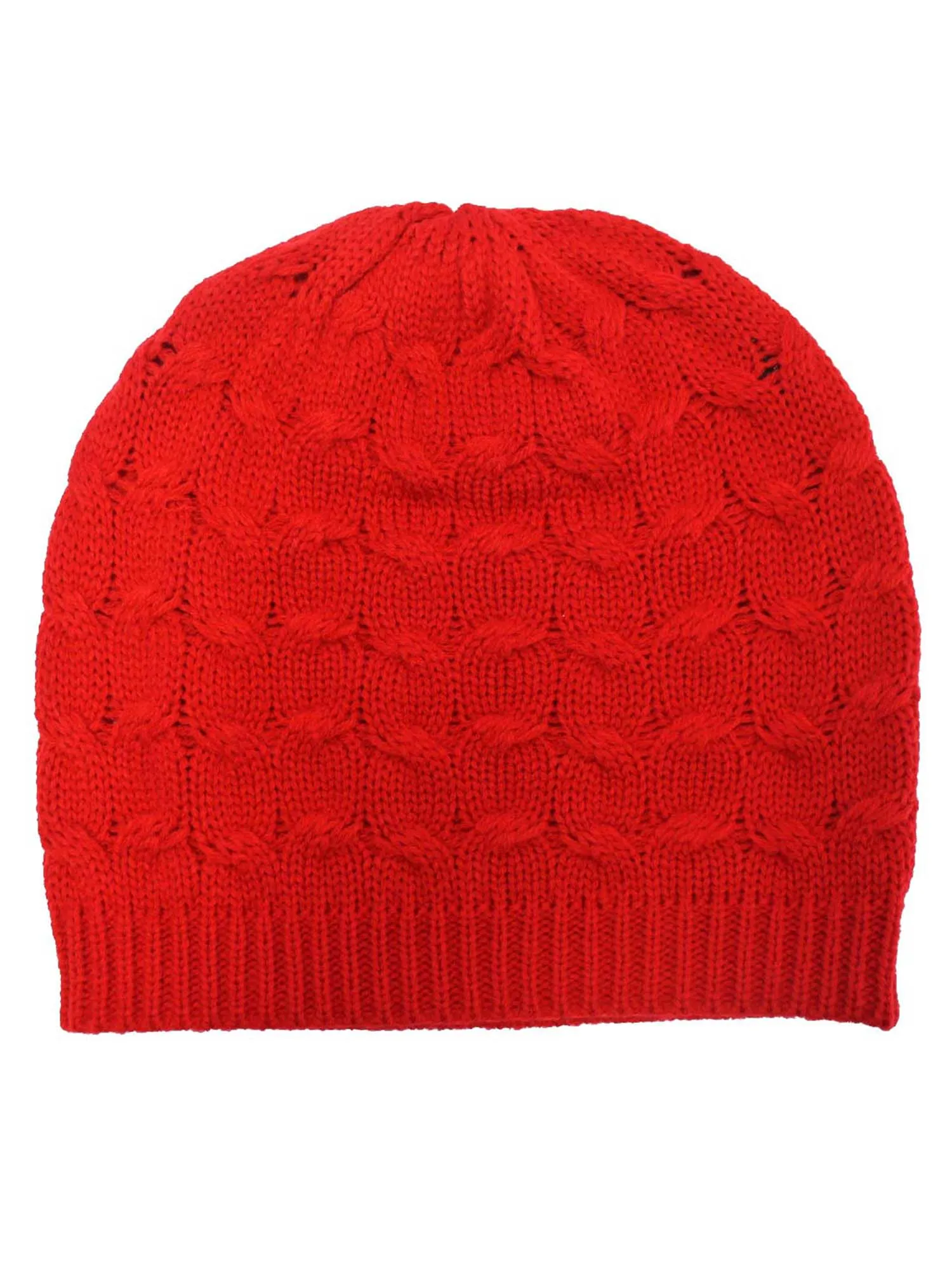 Oversize Cable Knit Slouchy Beanie Cap Hat