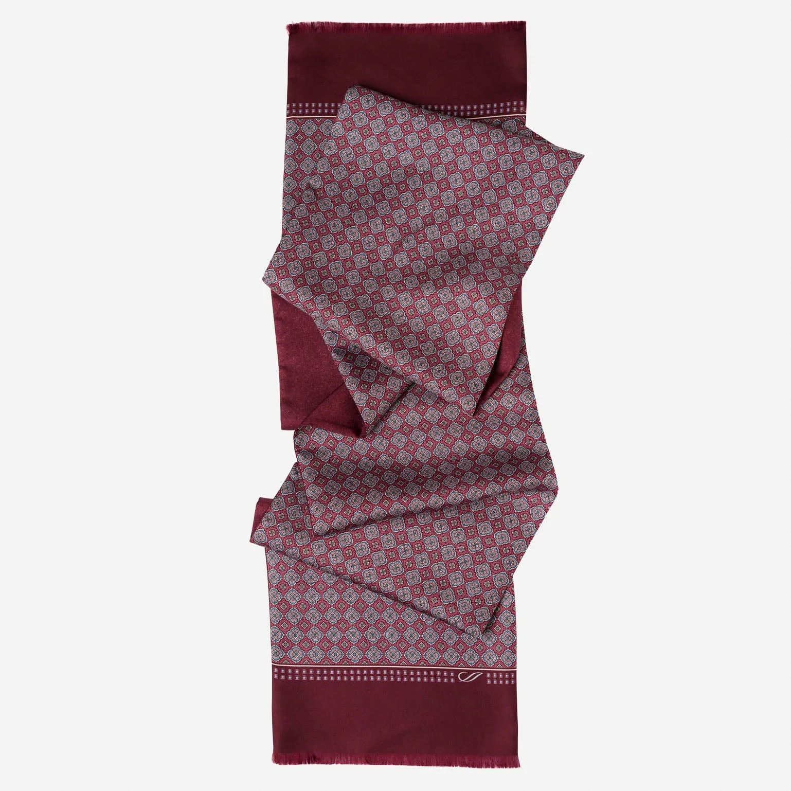 Palazzo - Reversible Silk Scarf - Claret Red