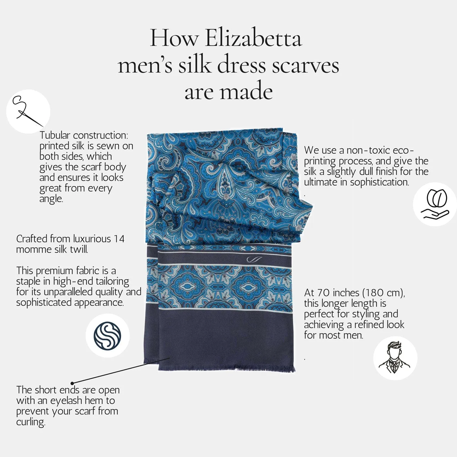 Palazzo - Reversible Silk Scarf - Claret Red