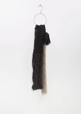 Patched Knitted Scarf