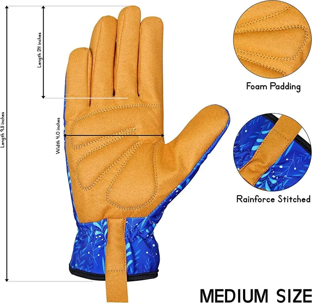 Premium Gardening Gloves for Women & Men | Standard Size, Touch Screen, Machine Washable, Breathable