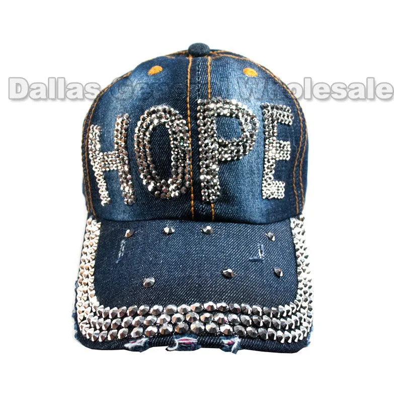 "HOPE" Fashion Denim Caps Wholesale