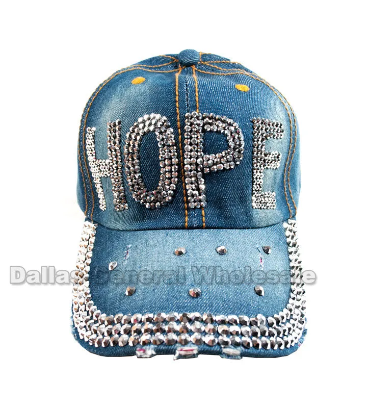 "HOPE" Fashion Denim Caps Wholesale