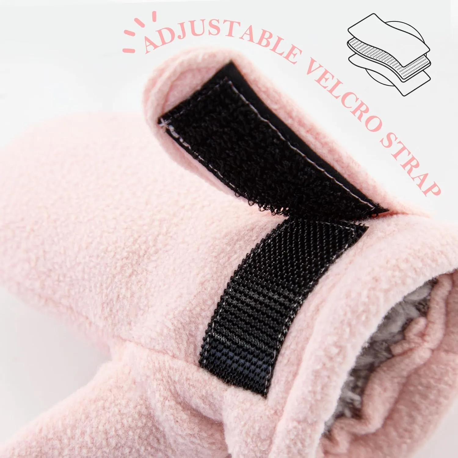 RAOEXI Toddler Infant Winter Mittens Lined with Fleece Easy-on Baby Boy Girls Warm Gloves Outdoor