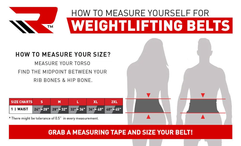RDX 4 Inch Leather Weightlifting Gym Belt
