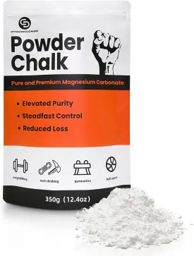 Rock Climbing Chalk 340g - Magnesium Carbonate Chalk for Bouldering | Pre-Filled Refill Chalk for Weightlifting, Gymnastics & Gym