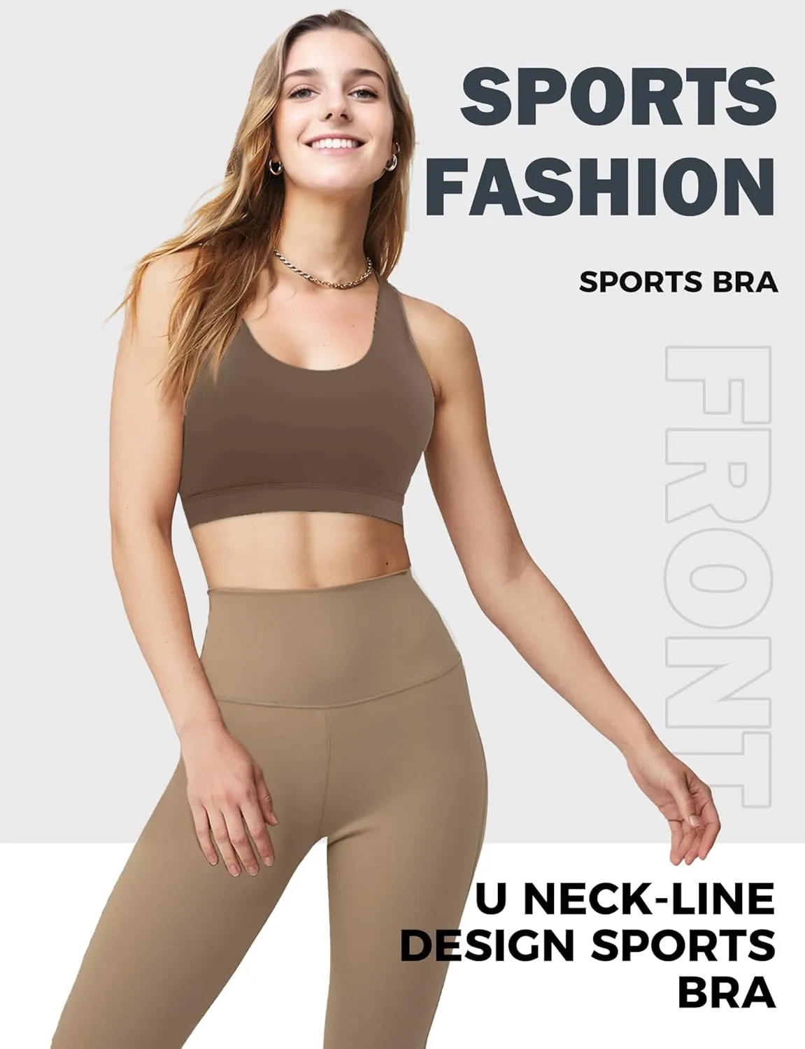 Sports Bras for Women, High Support Criss Cross Back Bras for Large Bust, High Impact Strappy Yoga Workout Bra