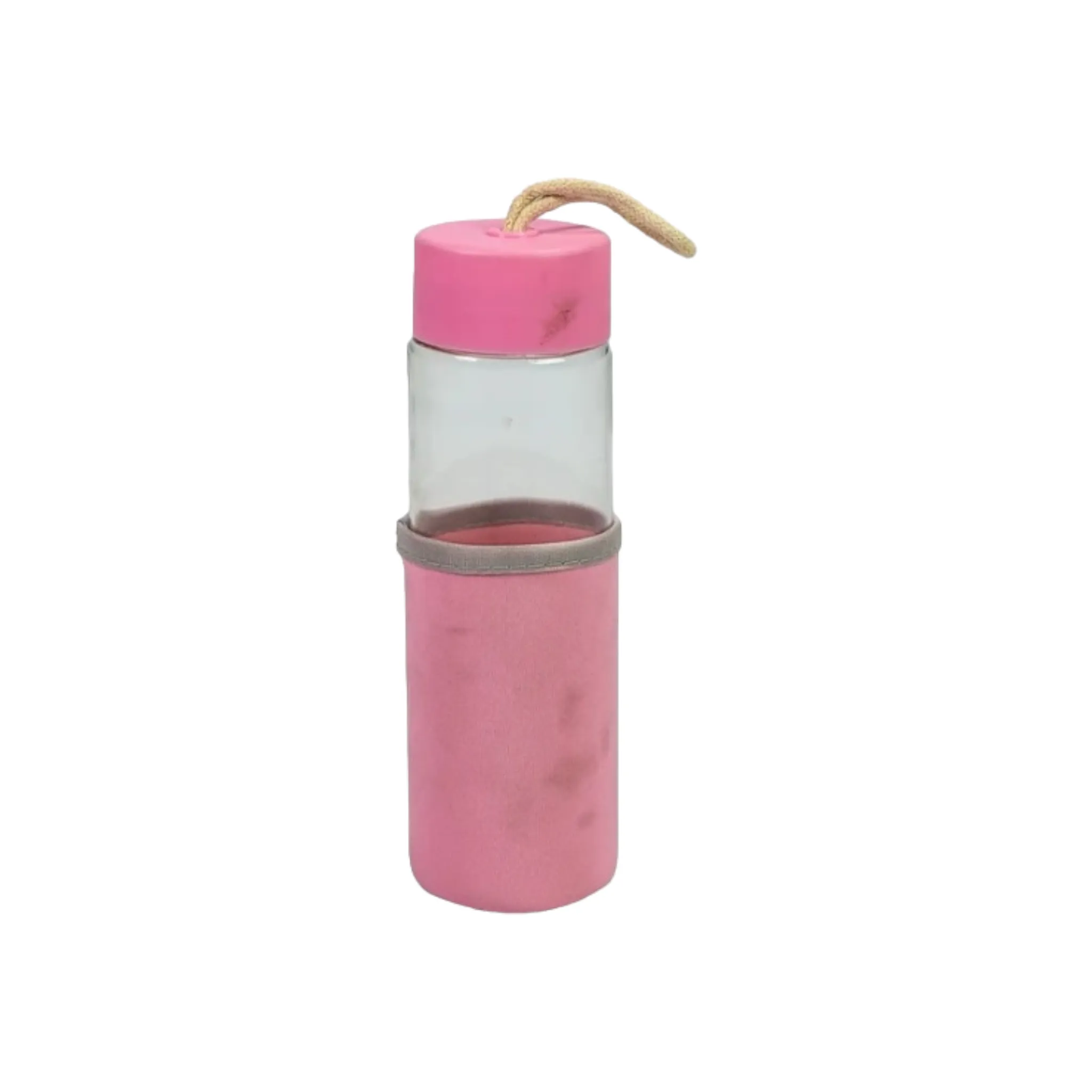 Sports Glass Water Bottle with Sleeve
