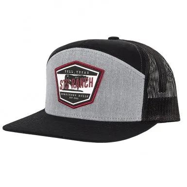 STS Black and Grey Home Grown Bulls Label Cap - STS4168HGBK