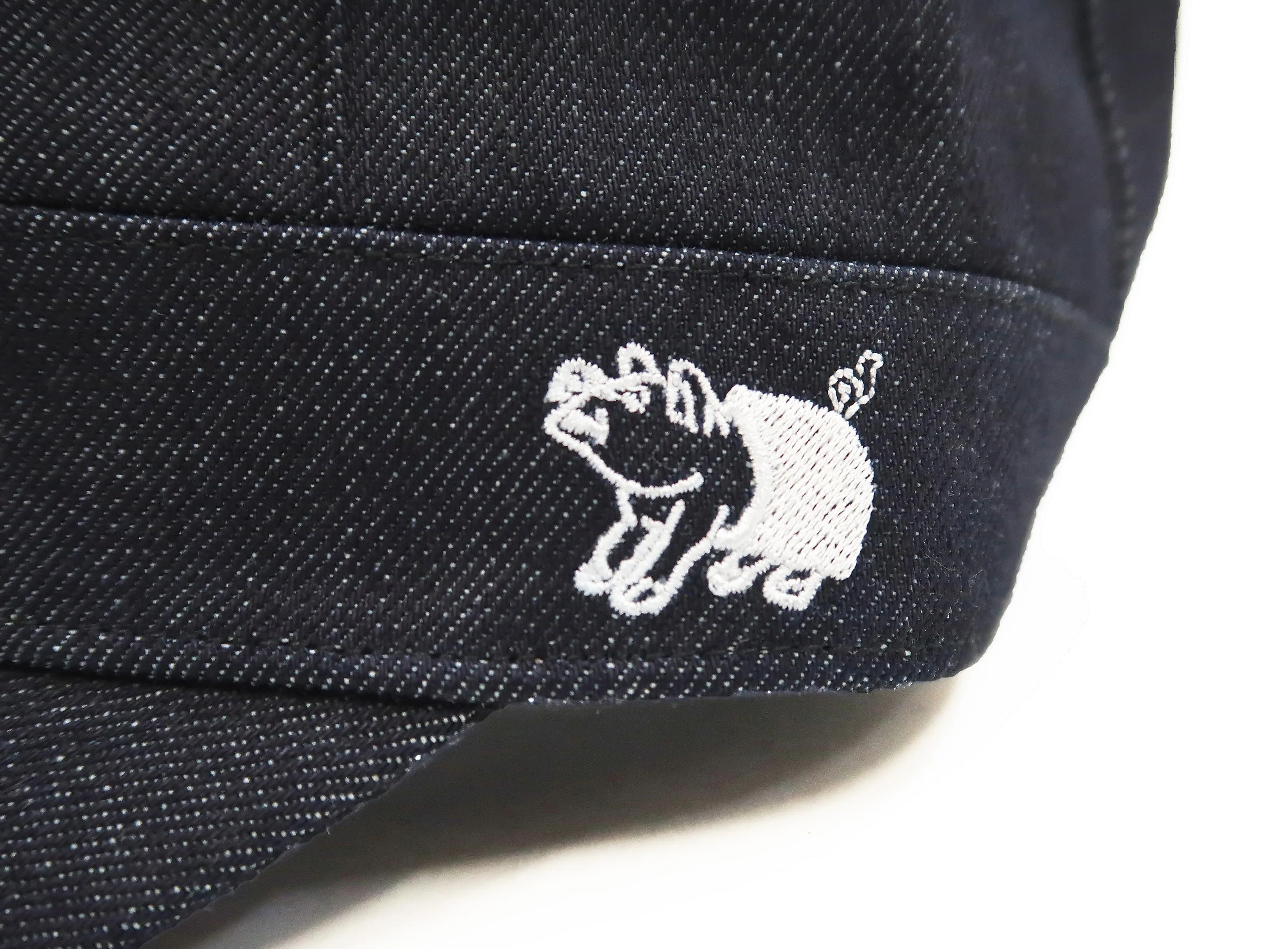 Studio D'artisan Denim Work Cap Men's Adjustable Flat Top Railroad Engineer Hat D7222