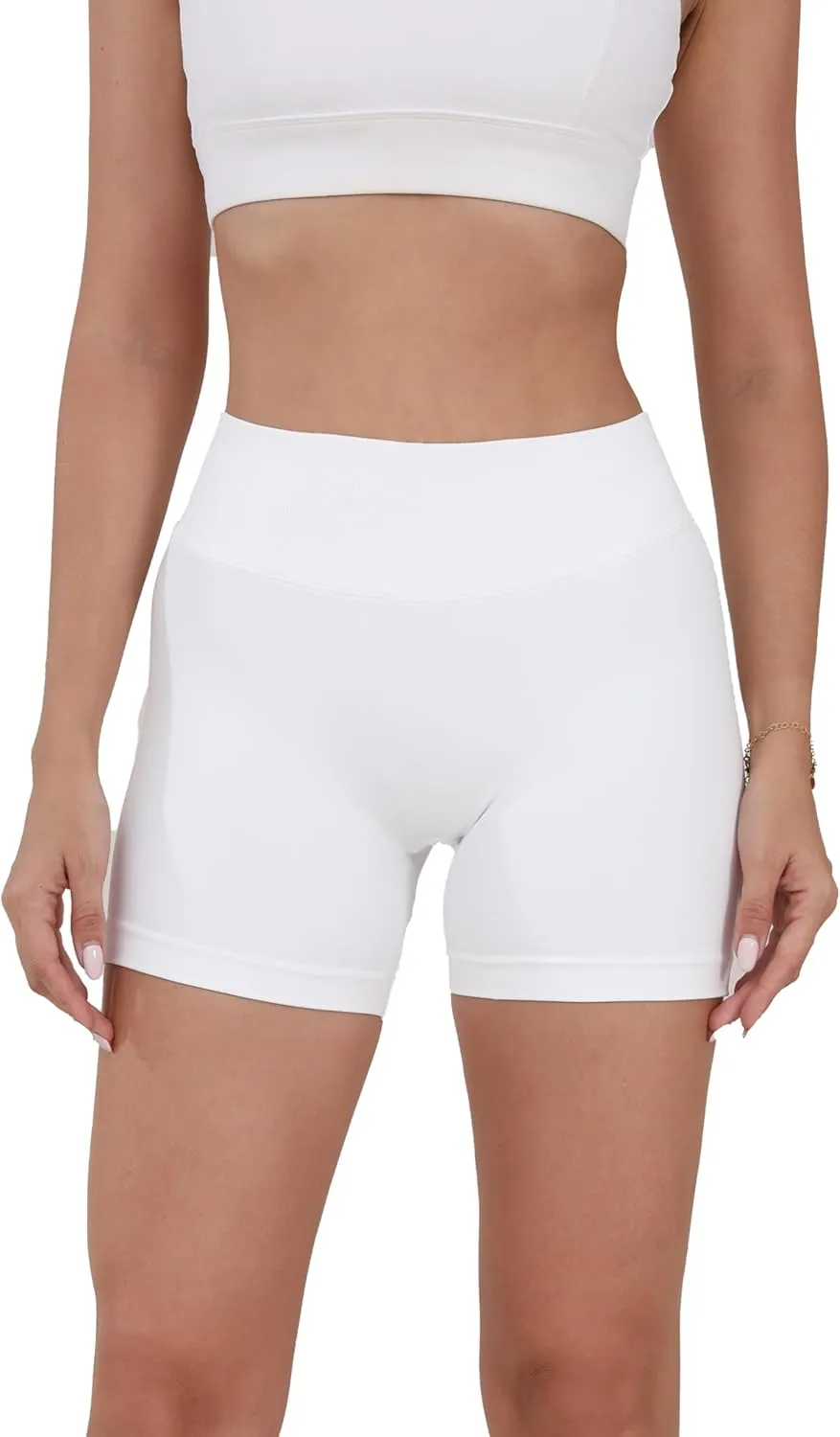 STUNNY Women Workout Impact Shorts Gym Shorts Scrunch Butt Lifting Seamless Shorts Waisted Contour