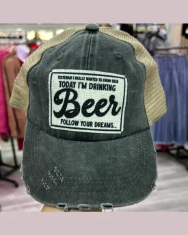 Today I'm Drinking Beer Mesh Cap