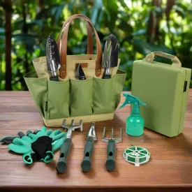 Ultimate Gardening Tools Set with Free Kneeler Pad, Digging Gloves & Durable Accessories