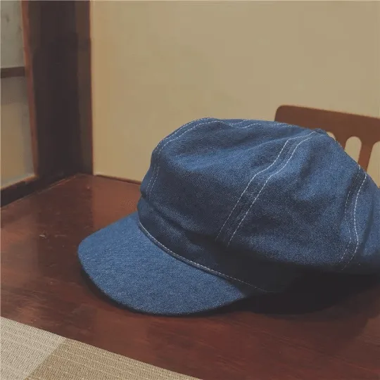 Unisex Denim Newsboy Cap