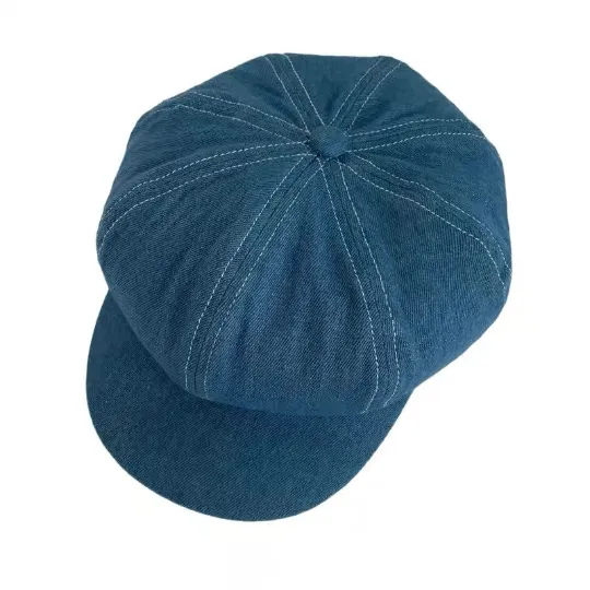 Unisex Denim Newsboy Cap