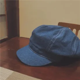 Unisex Denim Newsboy Cap