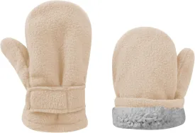 UTTPLL Toddler Mittens Unisex Sherpa Lined Fleece Gloves Winter Warm Easy-On Kids Winter Outdoor Mittens for Baby Boys Girls